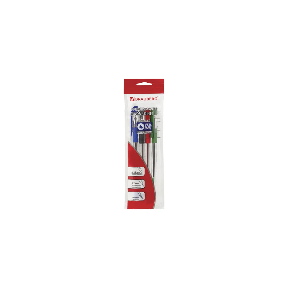 Масляные шариковые ручки BRAUBERG Max-Oil 142146