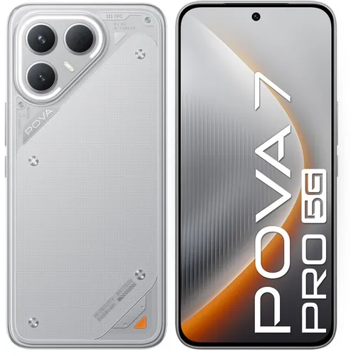 6.78" Смартфон TECNO Pova 7 Pro 5G 12/256Gb, NFC, OLED, 144Гц, 6000мAч, серый