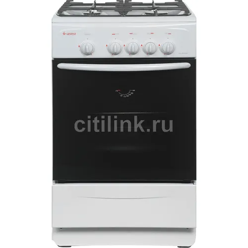 Газовая плита GEFEST CG 50М02 К73, газовая духовка, без крышки, чугун, белый [cg 50m02 k73]