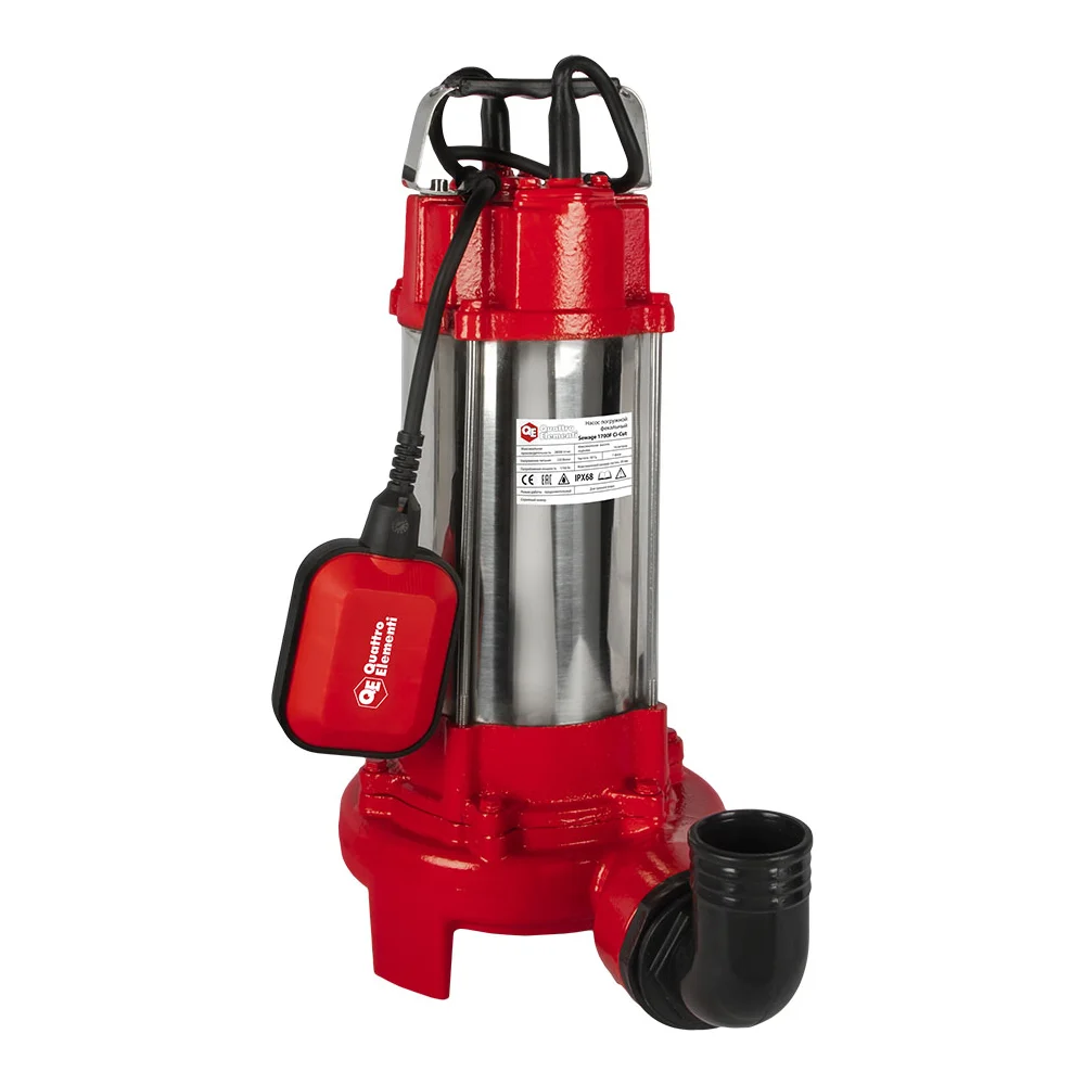 Фекальный насос QUATTRO ELEMENTI Sewage 1700F Ci-Cut 909-082