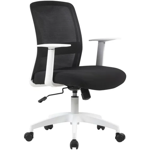 Кресло Cactus CS-WMC333, сетка/ткань, до 100кг, фиксированные подлокотники, черный