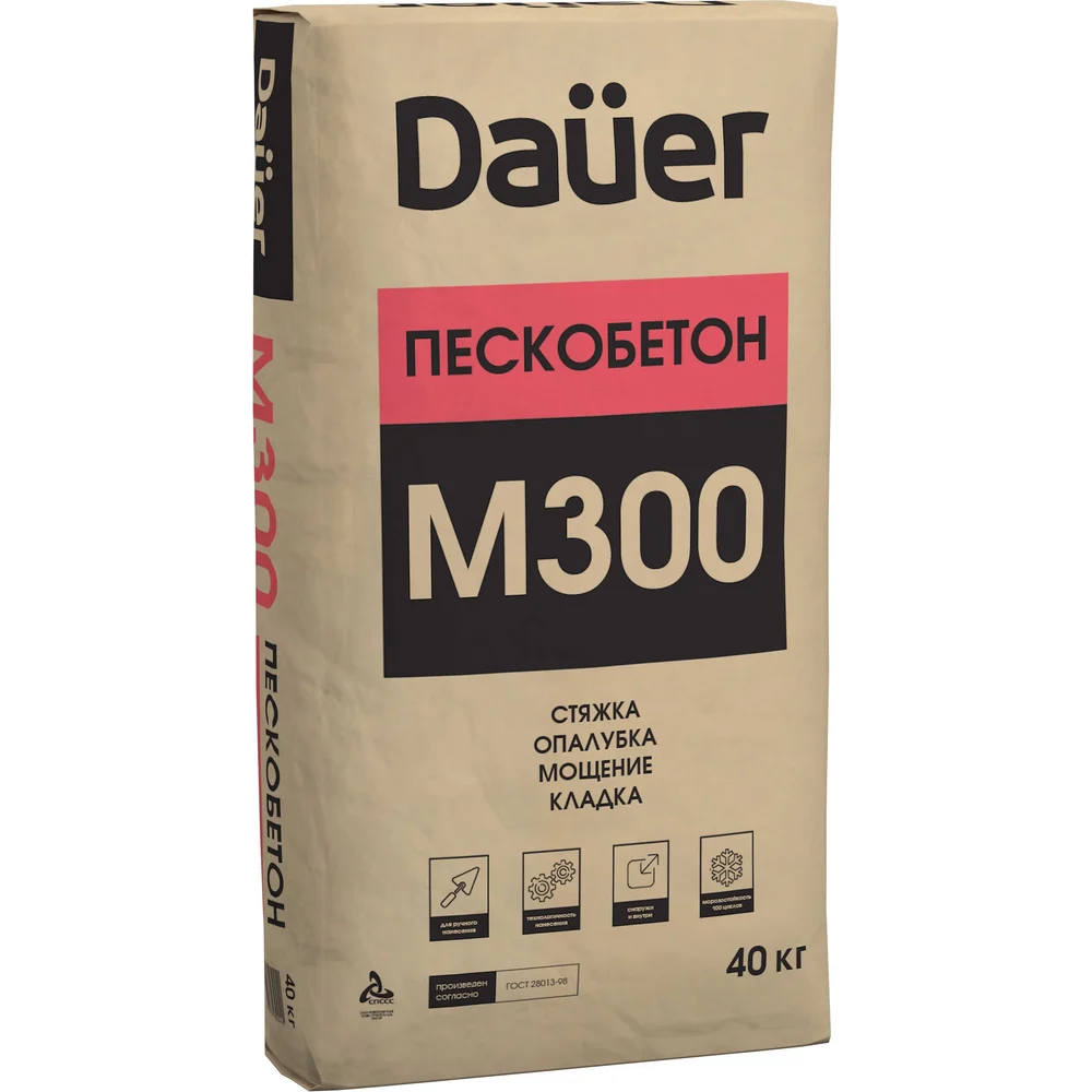 Пескобетон Dauer м-300 Z-30*40