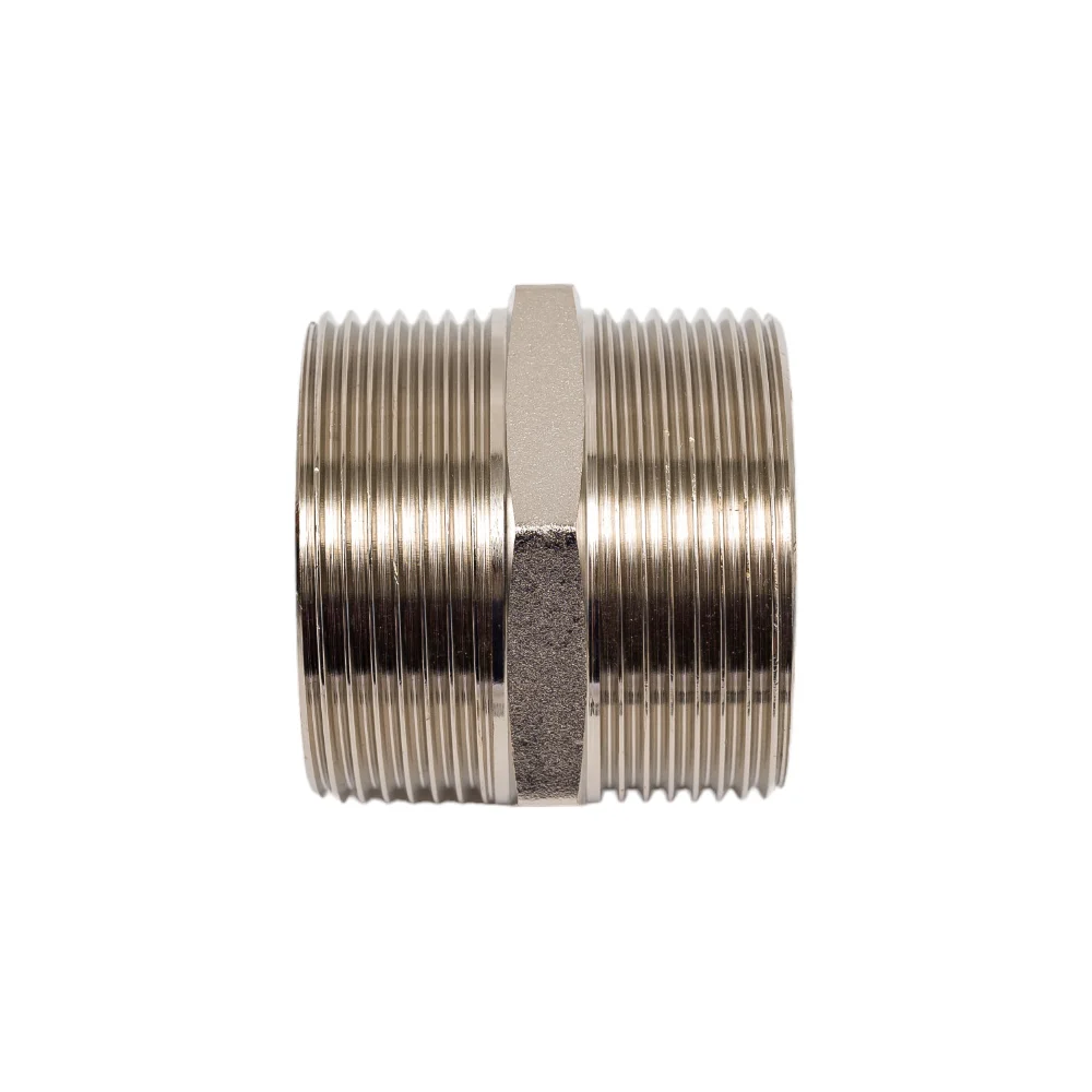 Переходной латунный резьбовой ниппель DOUBLE-LIN LL6050 (1 1/2"х1")