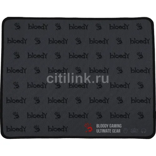 Коврик для мыши A4TECH Bloody BP-30M (M) черный, ткань, 350х280х3мм