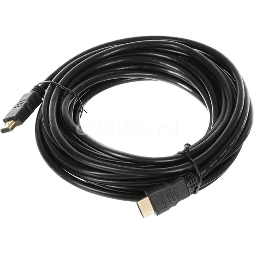 Кабель аудио-видео High Speed ver.1.4, HDMI (m) - HDMI (m), ver 1.4, 7м, GOLD, черный