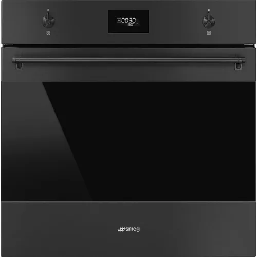 Духовой шкаф электрический SMEG Classico SF6301TN, 70л, дверца с 3 стеклами, черный