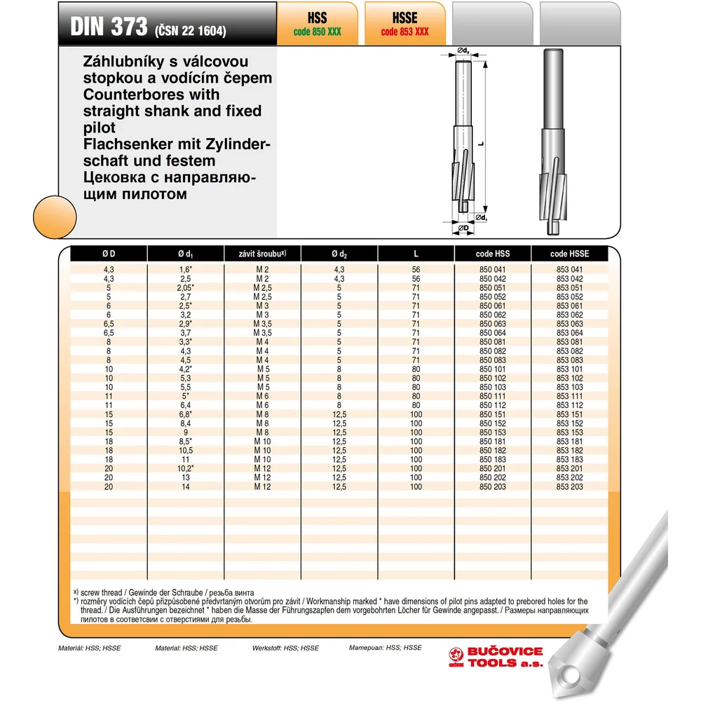 Цековка Bucovice Tools 853182