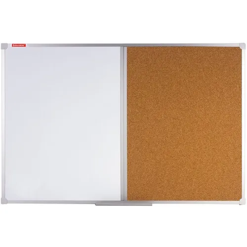 Доска комбинированная BRAUBERG Hybrid 236864 белый/коричневый 60x90см