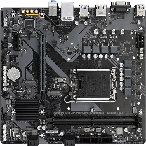 Материнская плата Gigabyte B760M E, Socket LGA 1700, Intel B760, mATX, Ret