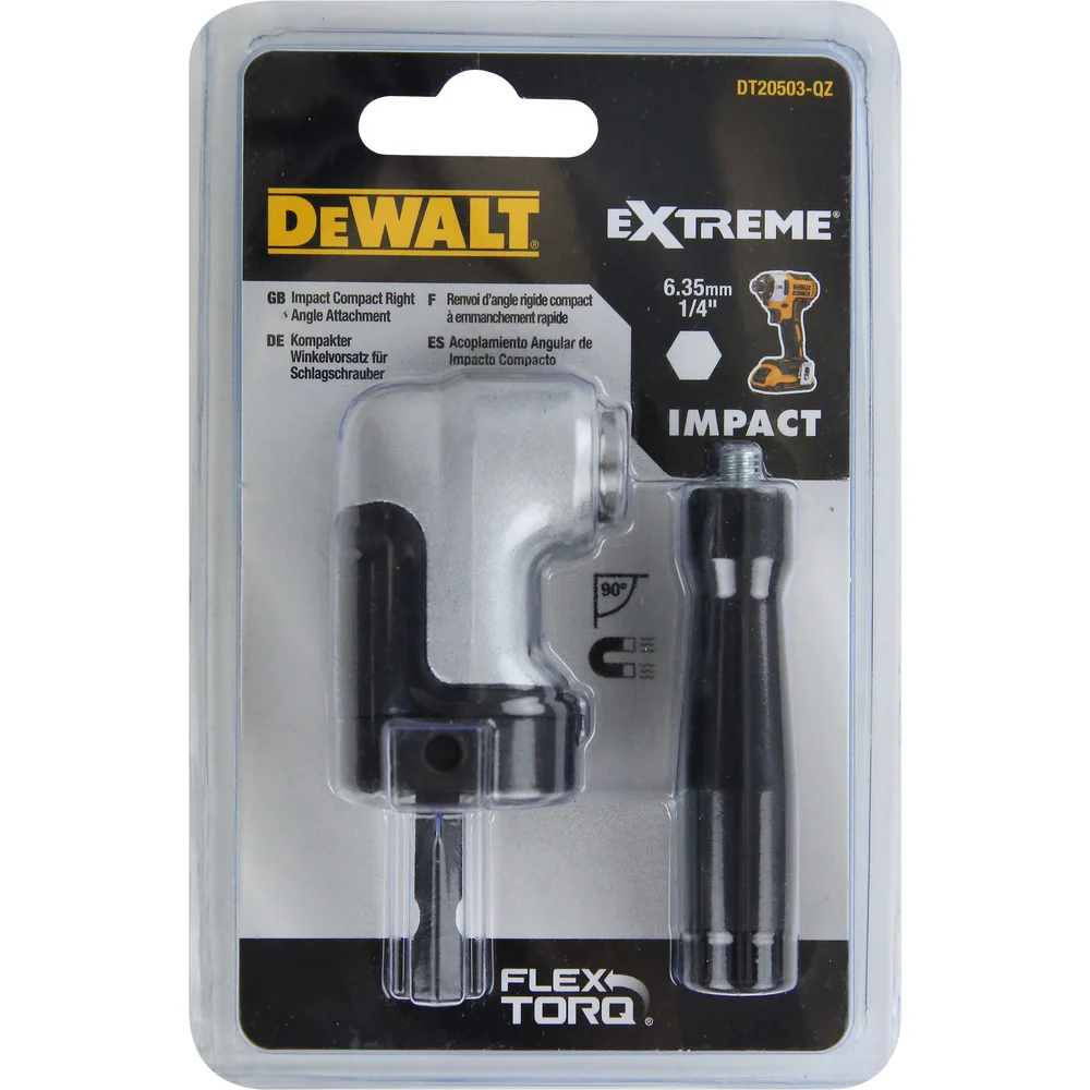 Компактная угловая ударная насадка Dewalt IMPACT DT20503-QZ