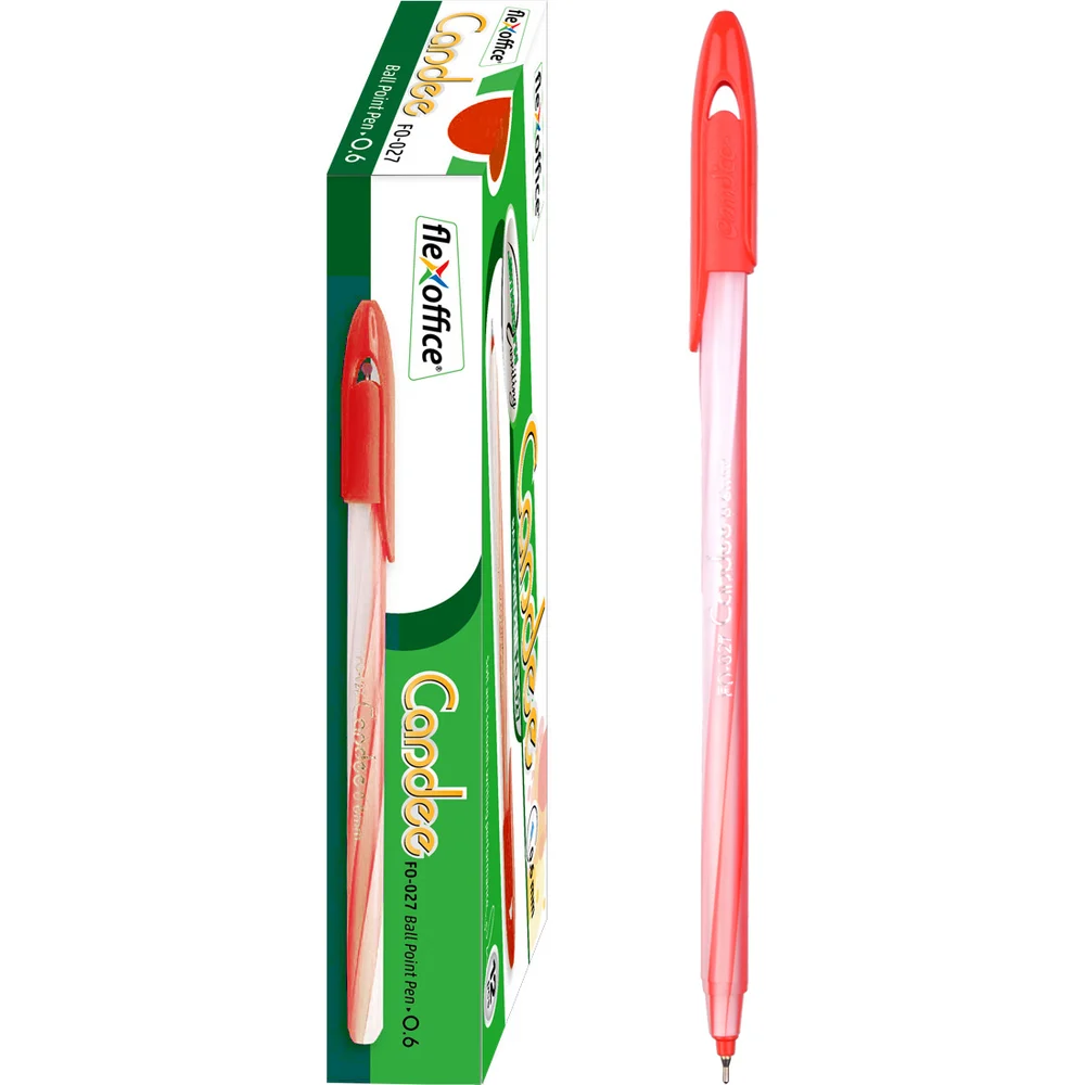 Автоматическая шариковая ручка Flexoffice candee FO-027 RED