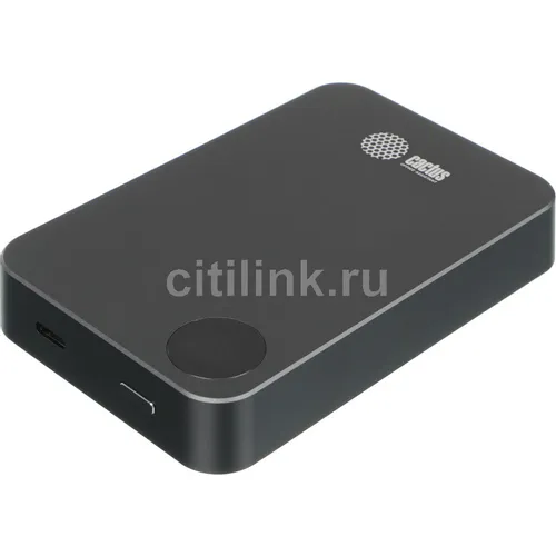 Внешний аккумулятор (Power Bank) Cactus CS-PBFSTA-10000, 10000мAч, серый