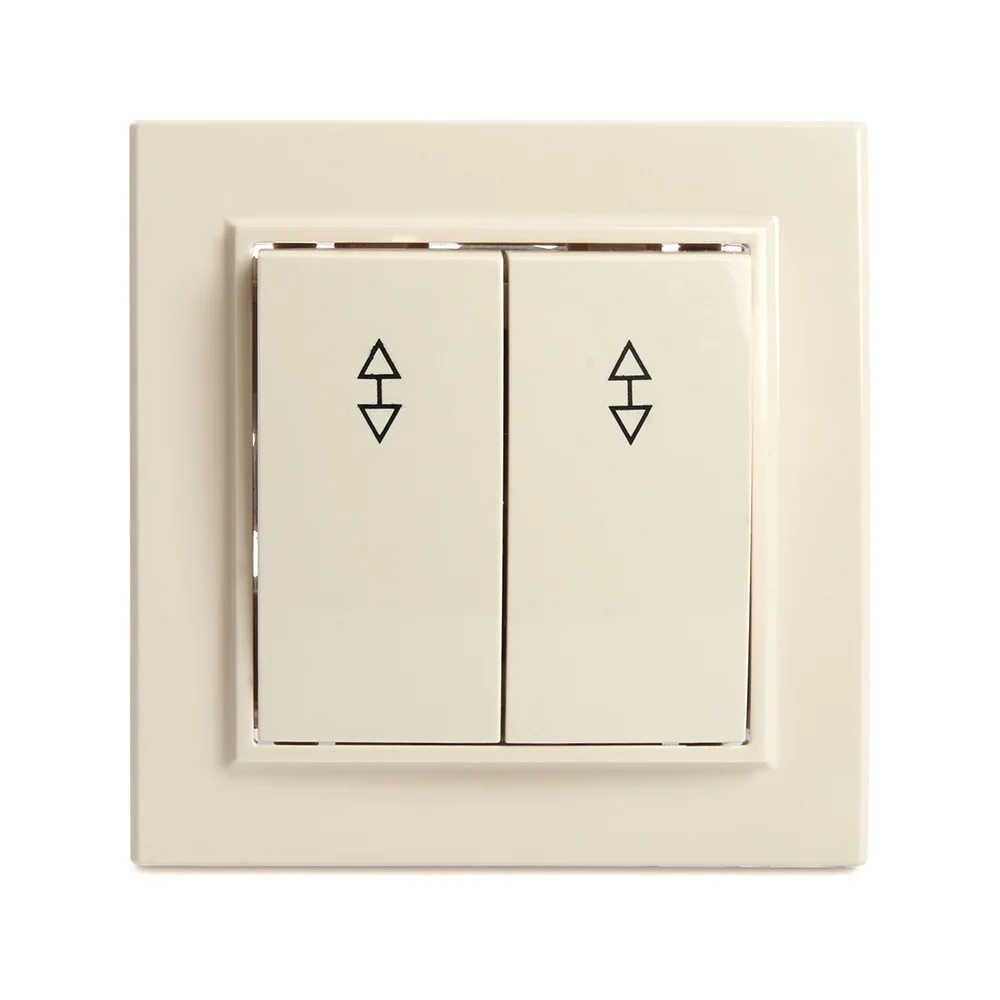 Двухклавишный переключатель STEKKER psw10-9008-02 39920