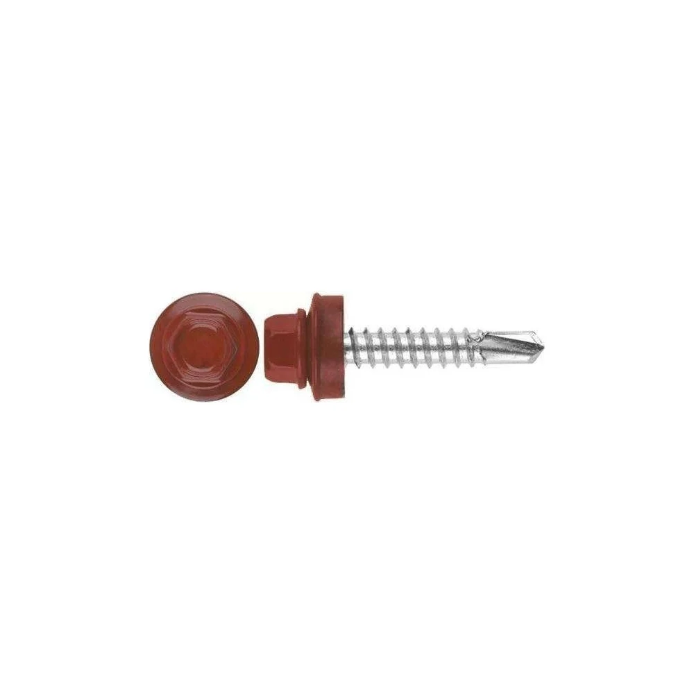 Кровельный саморез КРЕП-КОМП 4,8x19 RAL3009, оксидно-красный Kn KENNER (4500шт) ск48193009