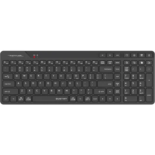 Клавиатура A4TECH Fstyler FBK27C AS, беспроводная, USB, Bluetooth/Радиоканал, ножничная, черный
