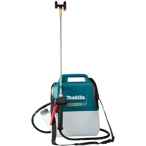 Опрыскиватель Makita DUS054Z, аккумуляторный, наплечный, 5л, бирюзовый/белый