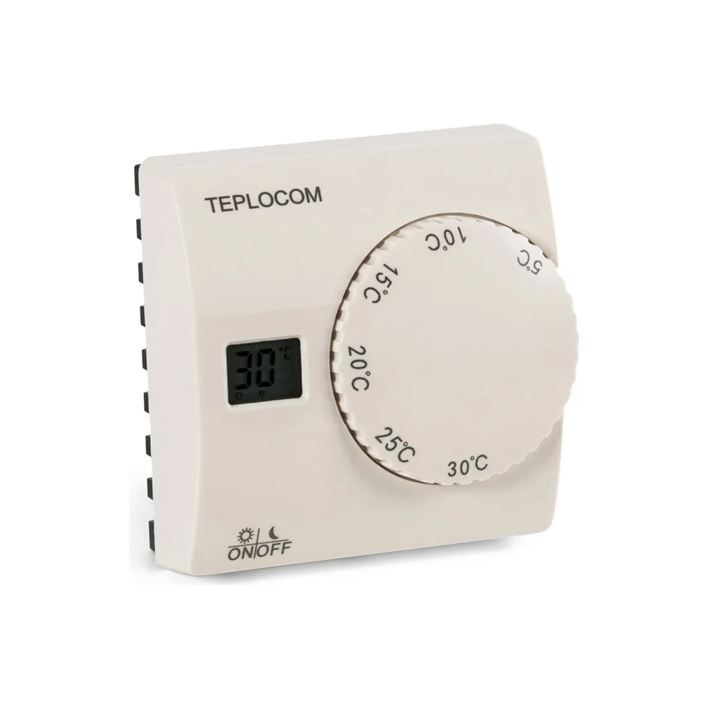 Проводной комнатный термостат Бастион TEPLOCOM TS-2AA/8A 911