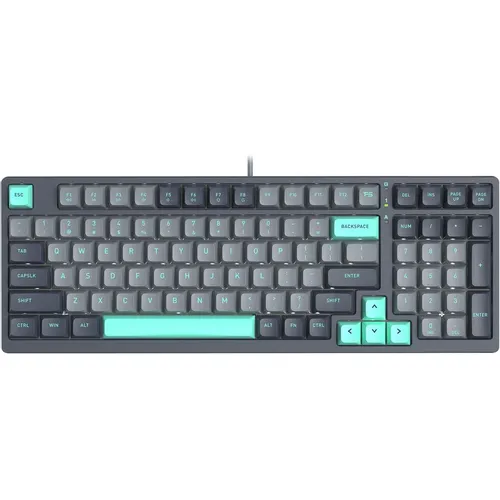 Клавиатура A4TECH Fstyler FS300, проводная, USB, механическая, черный/серый [fs300 panda rock]