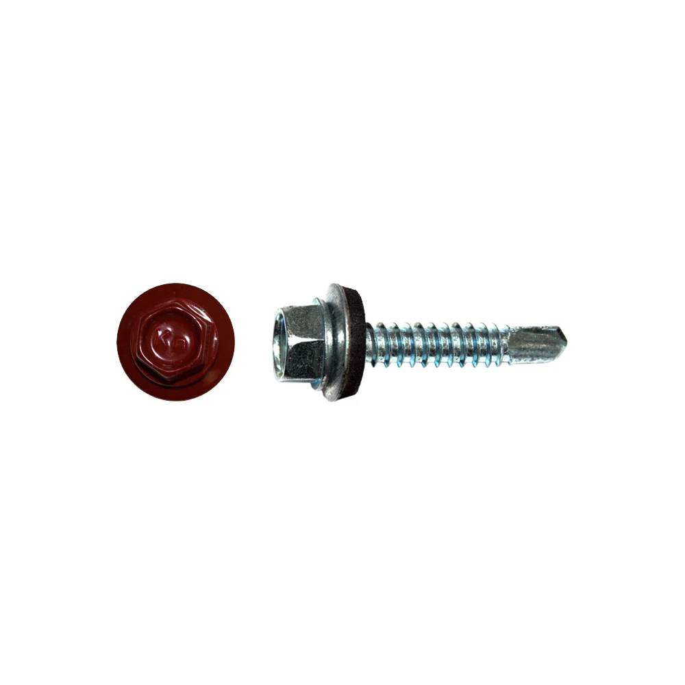 Кровельный саморез КРЕП-КОМП 5,5x19 RAL3011 красно-коричневый 4000 шт. ск55193011к