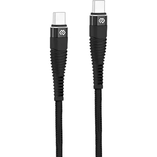 Кабель Digma USB Type-C (m) - USB Type-C (m), 2м, 5A, черный [dg-usbс-c-2m-100w]
