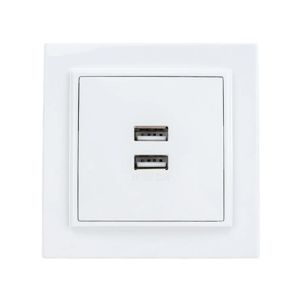 Двухместная розетка EKF Минск ERR-2USB-100