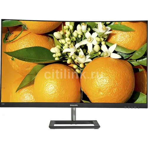 31.5" Монитор Philips 322E1C (00/01), 1920x1080, VA, 75Гц, 1хHDMI, 1хDP, изогнутый, черный