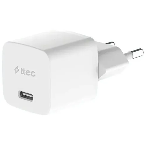 Сетевое зарядное устройство TTEC SmartCharger, USB-C, 8-pin Lightning, 20Вт, белый [2scg20lb]