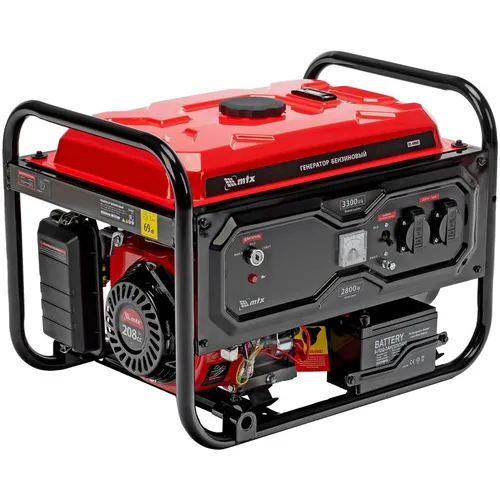 Бензиновый генератор MTX RS-4000E, 220 В, 3.3кВт, с АКБ
