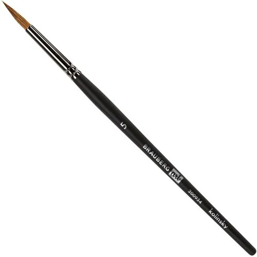 Кисть BRAUBERG Art Classic, 200934, художественная, из волоса колонока, круглая, №5