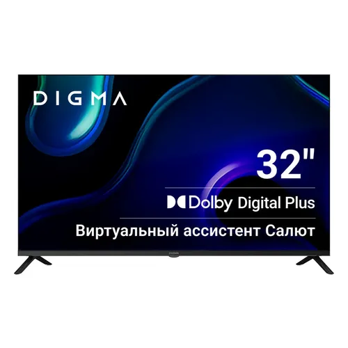 32" Телевизор Digma DM-LED32SBB36 FULL HD, СМАРТ ТВ, Салют ТВ, черный