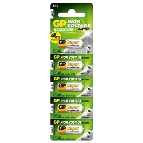 MN21 Батарейка GP Super Alkaline 23AF, 5 шт.