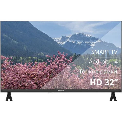 32" Телевизор BLACKTON Bt 32FS01B HD, СМАРТ ТВ, Android, черный