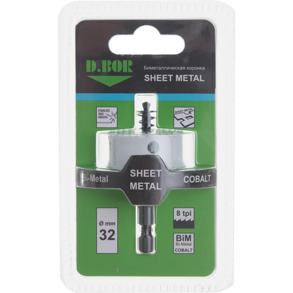 Биметаллическая коронка D.BOR SHEET METAL D-HS-BIM-SM-20-032