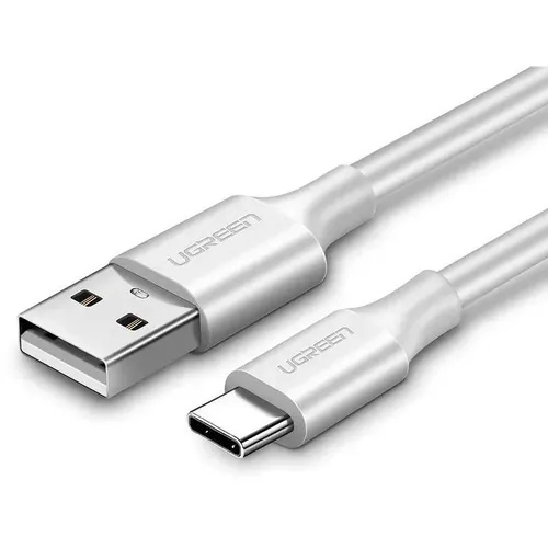 Кабель UGREEN US287, USB Type-C (m) - USB (m), 1.5м, 3A, белый [60122]