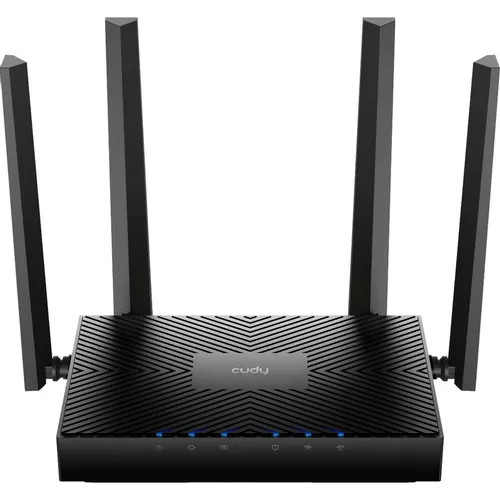 Wi-Fi роутер CUDY WR3000E, Wi-Fi 6, AX3000, 2.4/5ГГц, 4 LAN, черный
