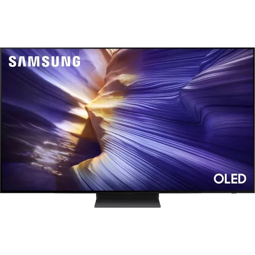 55" Телевизор Samsung QE55S90FAUXRU OLED, 4K Ultra HD, СМАРТ ТВ, Tizen OS, черный графит