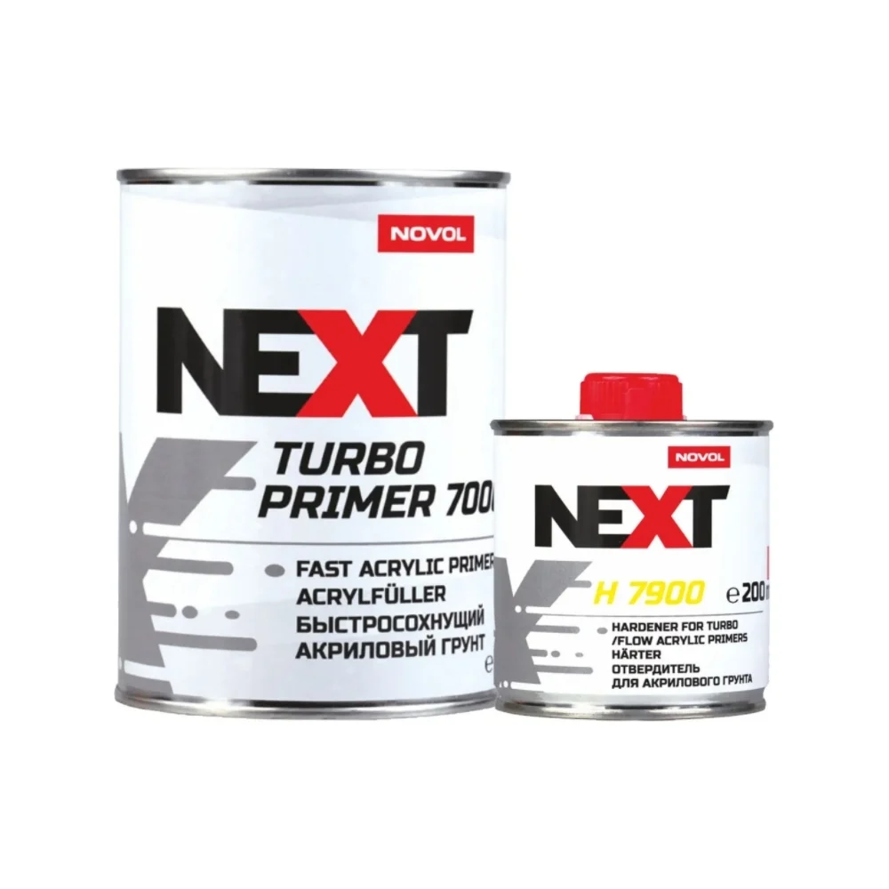 Быстросохнущий акриловый грунт NOVOL NEXT TURBO 7000 2К 90897-90899