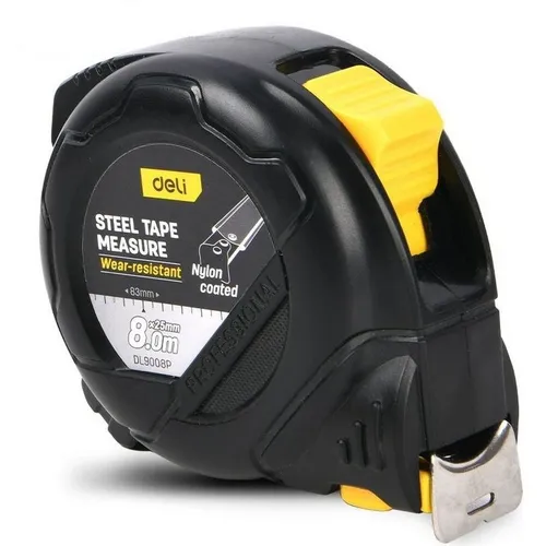 Рулетка строительная Deli DL9008P, 8м x25мм