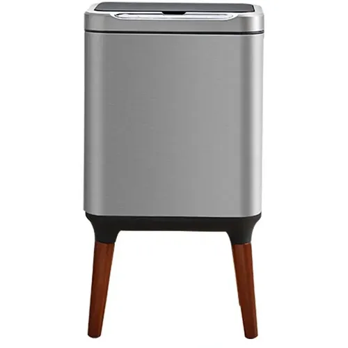 Ведро для мусора KITCHEN JOY Классик KJ-JAH9711-20L, 20л, нержавеющая сталь, прямоугольная, сенсорная крышка, серебристый