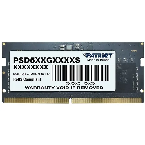 Оперативная память Patriot Signature PSD516G560081S DDR5 - 1x 16ГБ 5600МГц, для ноутбуков (SO-DIMM), Ret