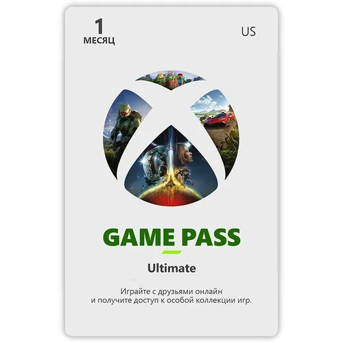 Подписка Microsoft Xbox Game Pass Ultimate US, на 1 месяц, регион: США