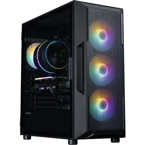 Корпус ATX Zalman i3 Neo v2, Midi-Tower, без БП, черный [i3 neo v2 black]