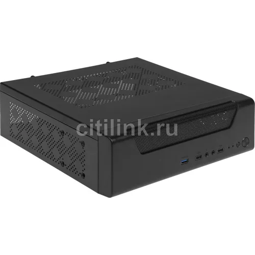 Корпус miniITX EXEGATE FL-102, Desktop, без БП, черный [ex294018rus]