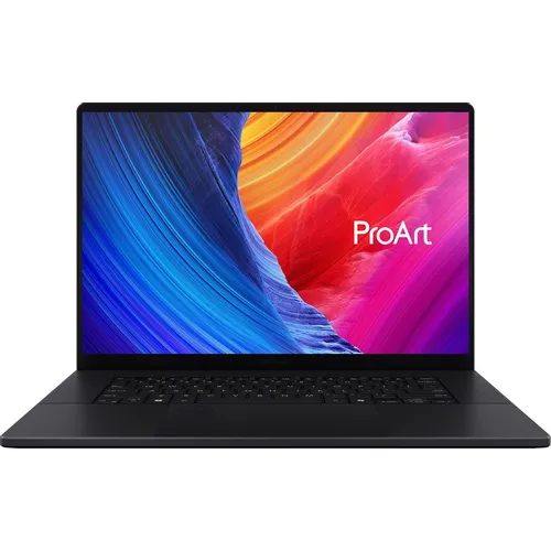 Ноутбук ASUS ProArt P16 H7606WW-SE009X, 16", 2024, OLED, AMD Ryzen AI 9 HX 370 2ГГц, 12-ядерный, 64ГБ LPDDR5x, 2ТБ SSD, NVIDIA GeForce RTX 5080 для ноутбуков - 16 ГБ, Windows 11 Pro, черный [90nb17f1-m00250]