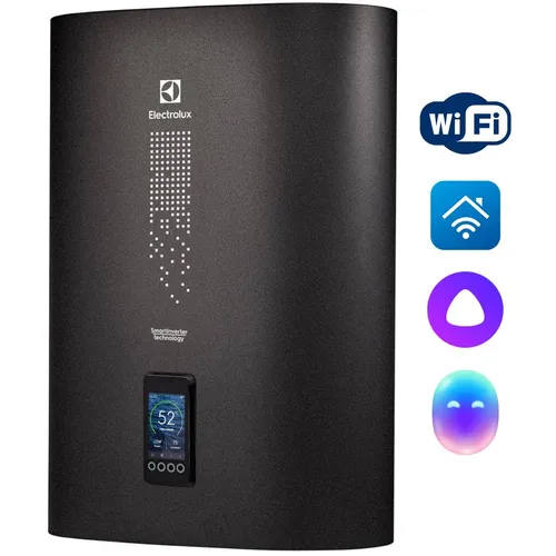 Водонагреватель Electrolux SmartInverter EWH 80, накопительный, 2кВт, 80л, черный [нс-1428864]