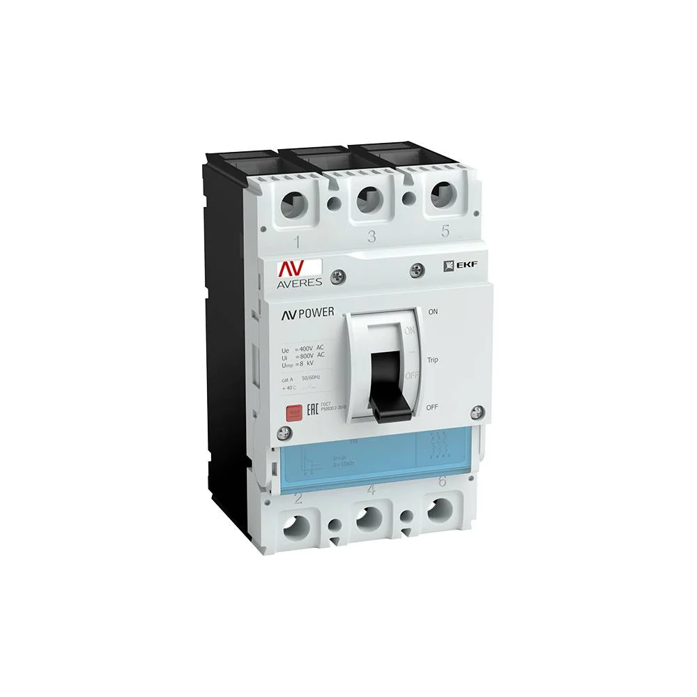 Автоматический выключатель EKF AV POWER-3/3 AVERES mccb-33-630H-TR-av