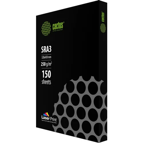 Бумага Cactus LaserPrint CS-LPSRA3250150, SRA3, для лазерной печати, 150л, 250г/м2, белый