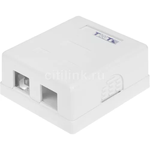 Коробка Lanmaster (TWT-SA2-WH) настенная 62x67x30мм крышка Keystone ПВХ белый