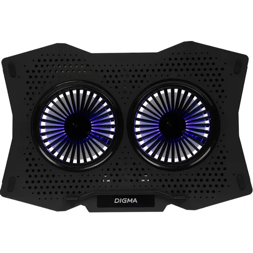 Подставка для ноутбука Digma D-NCP180-2x110, 18", 410х280х34 мм, 2хUSB, вентиляторы 2 х 110 мм, 700г, черный