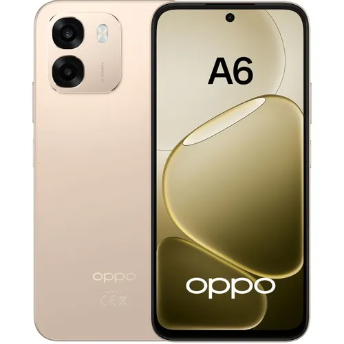 6.75" Смартфон OPPO A6 8/256Gb, NFC, IPS, 120Гц, 7000мAч, шампань